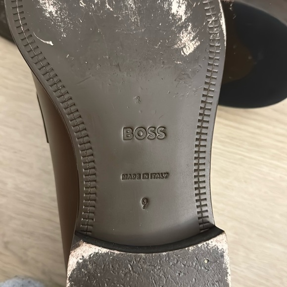 BOSS Lisbon Leather Penny Loafers - Picture 13 of 15